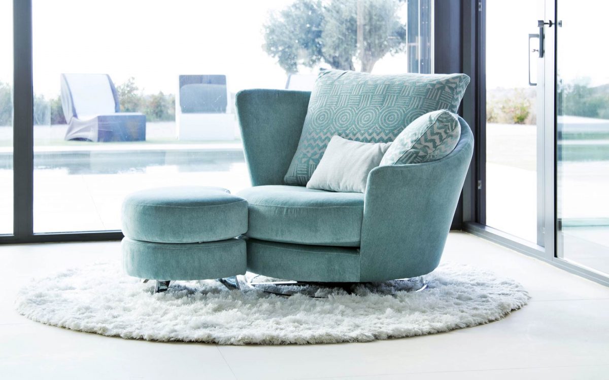 Fauteuil Pivotant Tissu Story