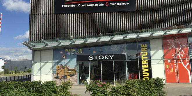 Façade du magasin de Caen en Normandie