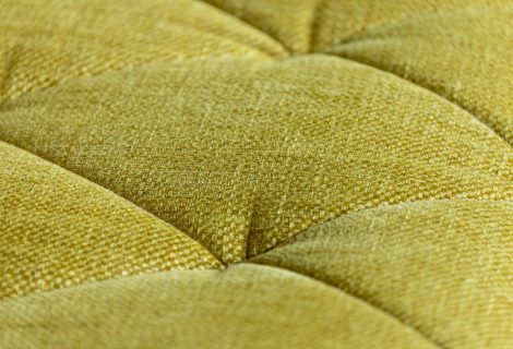 Tissu jaune capitonné canapé STORY