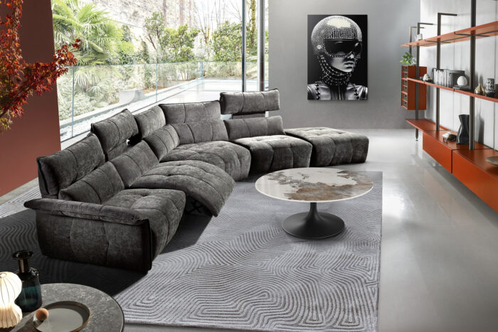 Canapé modulable relaxation électrique - STORY