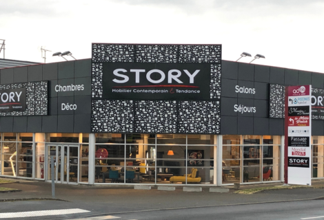 Façade STORY Le Mans - Mobilier contemporain et tendance