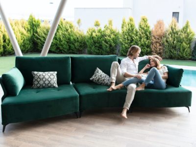 Canapé modulable avec assise courbée - STORY Mobilier contemporain et tendance