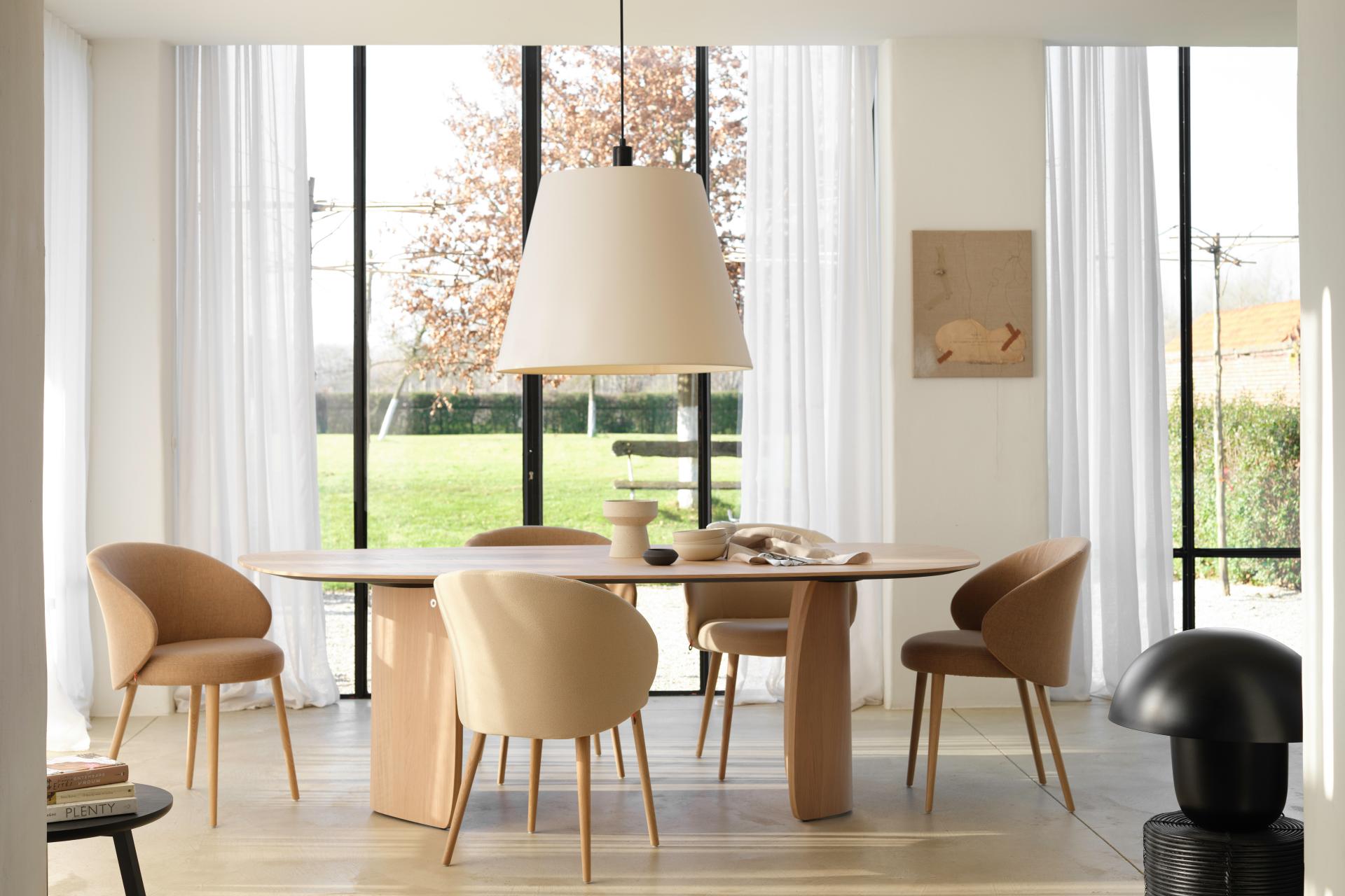 Table de salle à manger ronde en pin massif, table de cuisine moderne en  marbre blanc