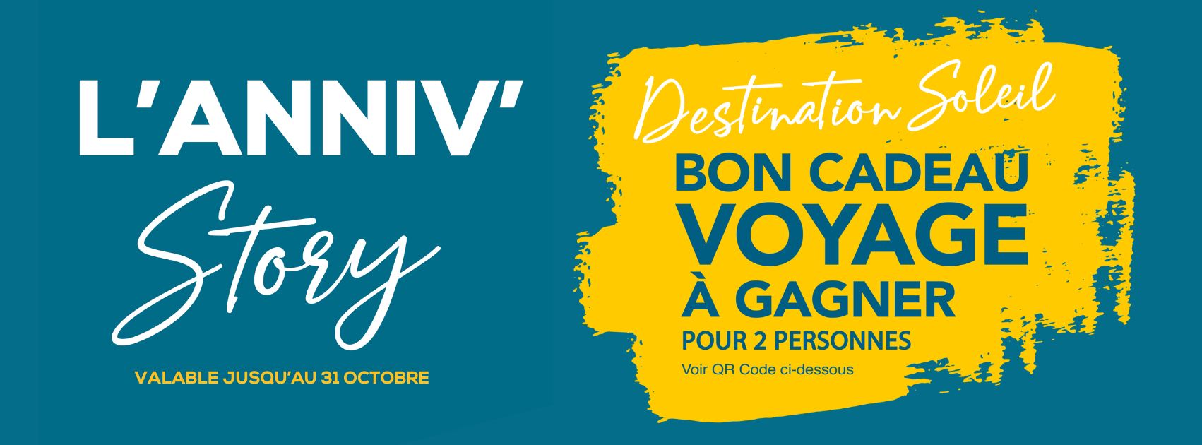 L'anniv Story : bon cadeau voyage pour 2 personnes ! - Story