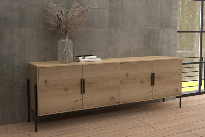 Séjour minimaliste en bois - Story