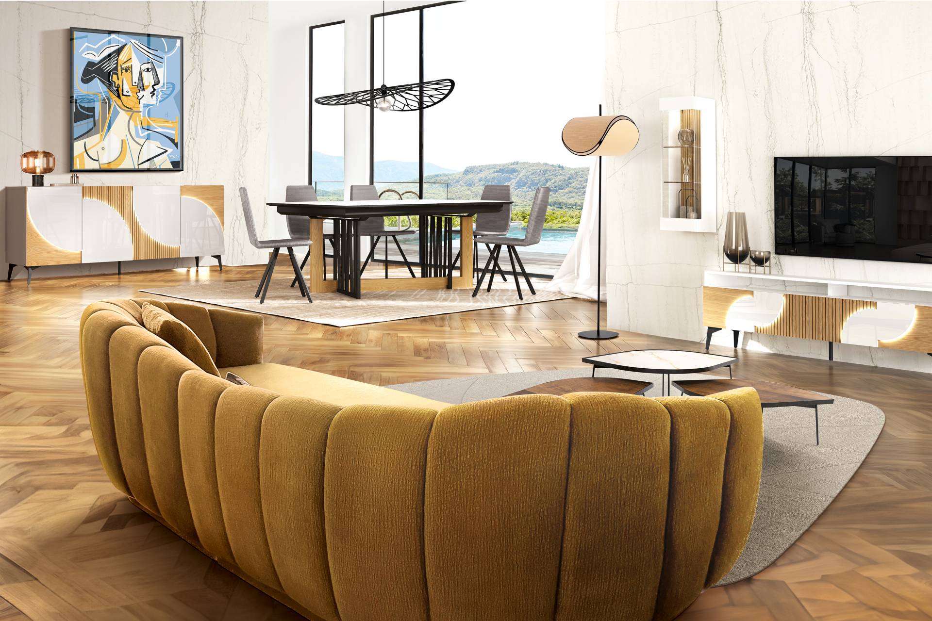 Canapé Arrondi Design Vintage Story Mobilier Contemporain