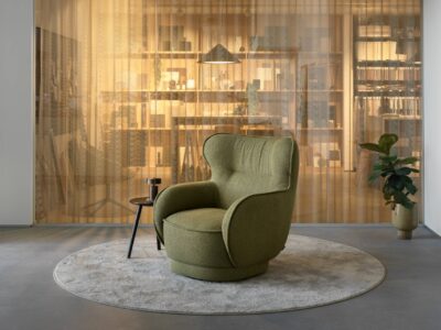 Fauteuil pivotant dossier enveloppant - Story mobilier