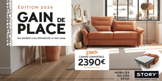 Opération Gain de Place chez Story - mobilier contemporain et tendance